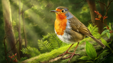 what is an adaptation for a american robin bird​