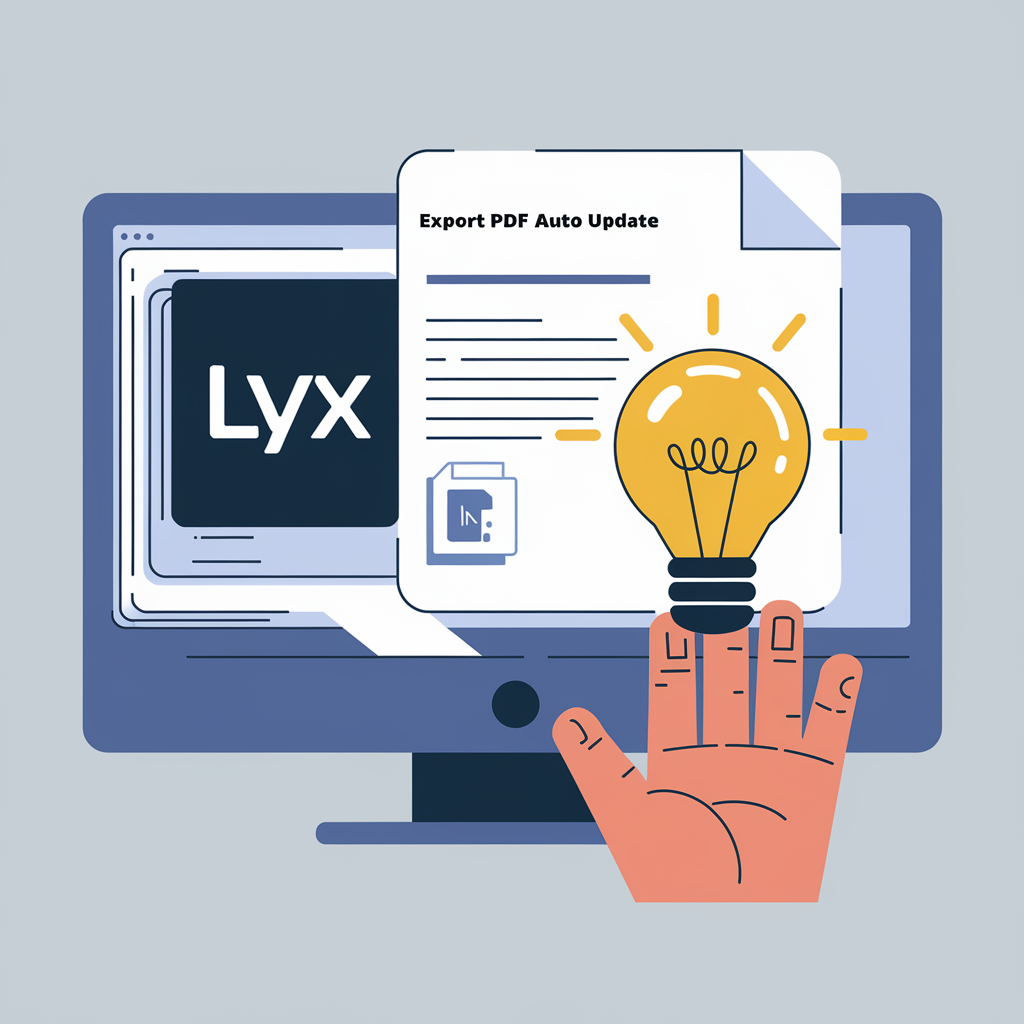 lyx export pdf auto update​